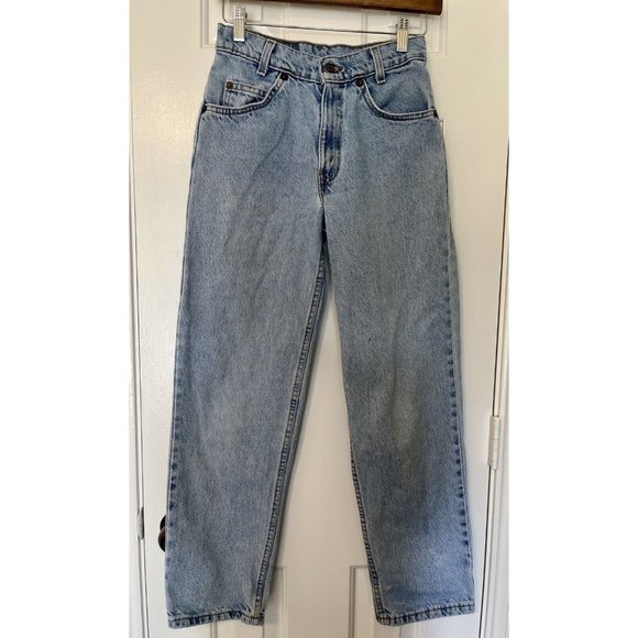 Levi's Other - Vintage Levis 550 Jeans Mens 26X28 Orange Tab 90s Relaxed Student Fit Light Wash